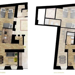 Kamer met Twee Slaapkamers en Twee Aparte Bedden
